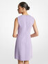 Double Face Stretch Wool Crepe Shift Dress