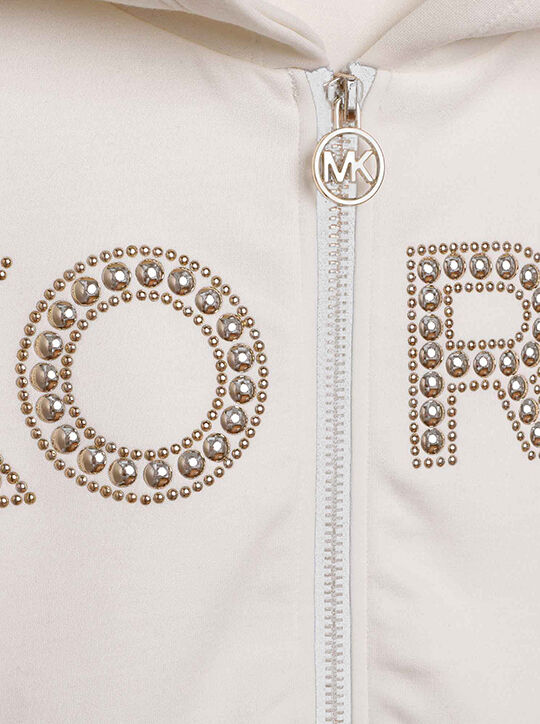 هوديي بسحاب وشعار مرصع michael kors هوديي بسحاب وشعار مرصع