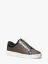 michael kors keaton signature logo zip up sneaker