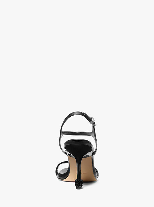 michael kors صندل آيفي من جلد
