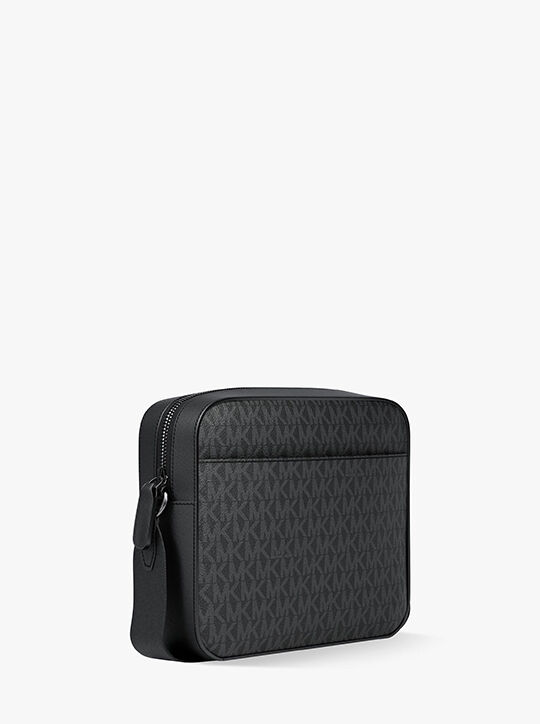 michael kors jet set signature logo crossbody bag
