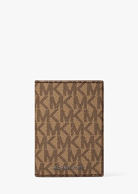 michael kors حافظة بطاقات هدسون فوليو بشعار الماركة