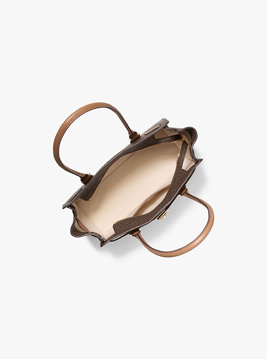 Hamilton Moderne Small Signature Logo Satchel michael kors hamilton moderne small signature logo satchel