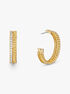 أقراط مايكل كورس سلسلة مطلية بالذهب عيار 14 قيراط