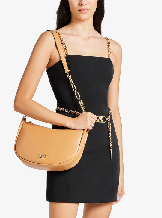 michael kors kendall large leather messenger bag