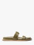 Mandy Leather Flat Sandal michael kors mandy leather flat sandal