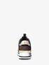 michael kors raina mixed media platform trainer