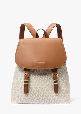 michael kors quinn medium signature logo backpack