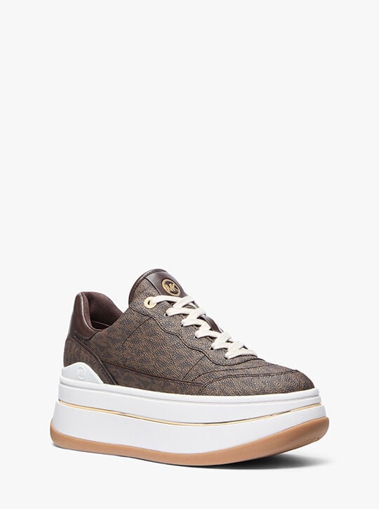 Hayes Signature Logo Platform Sneaker michael kors hayes signature logo platform sneaker