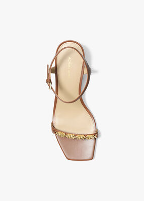 michael kors dina embellished leather sandal