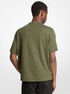 michael kors logo embossed cotton jersey t shirt