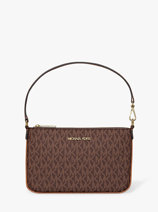 michael kors jet set small signature logo convertible wristlet