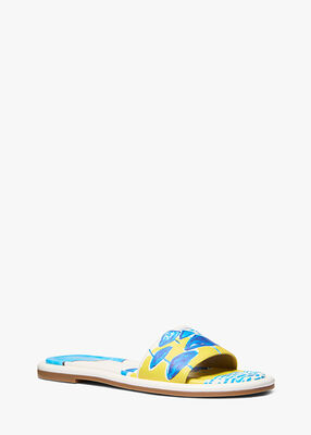 michael kors x christina zimpel dana slide sandal