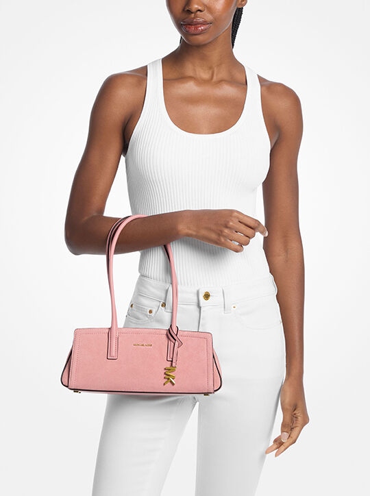 michael kors laila small suede shoulder bag