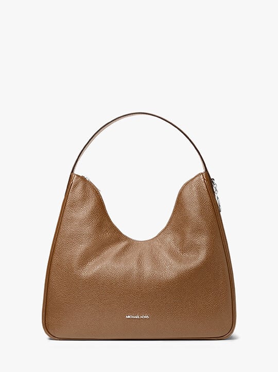 Nayla Medium Pebbled Leather Hobo Shoulder Bag michael kors nayla medium pebbled leather hobo shoulder bag