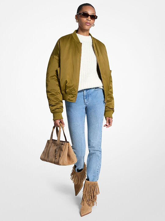 michael kors جاكيت ساتان سيريه بومبر