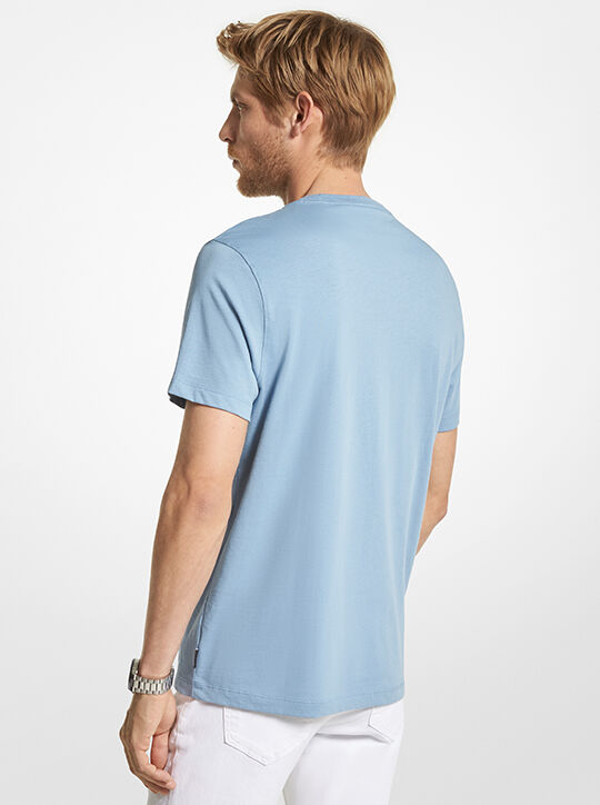 Graphic Logo Cotton T-Shirt michael kors graphic logo cotton t shirt