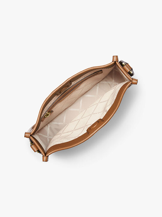 michael kors حقيبة لويزا كبيرة بشعار الماركة