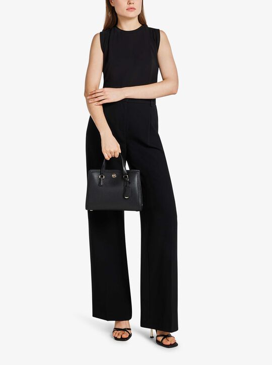 michael kors chantal small pebbled leather messenger bag