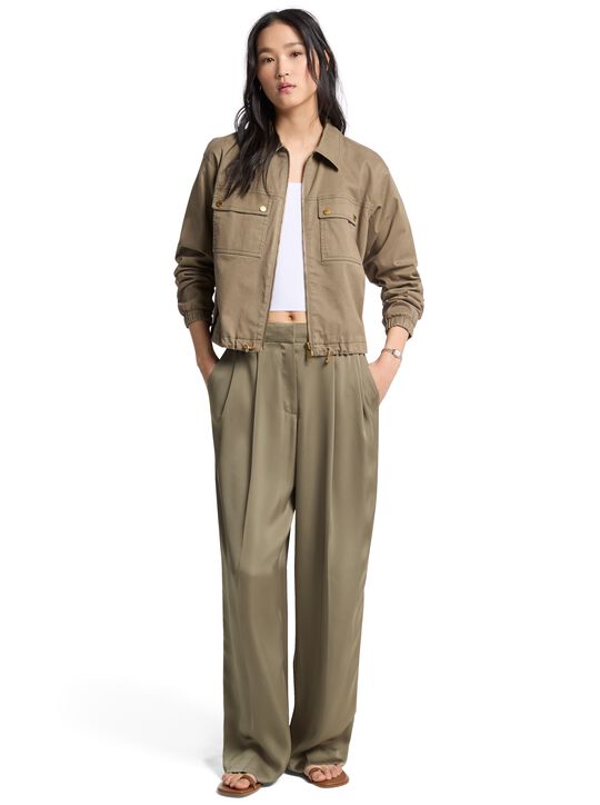 michael kors drapey satin wide leg pants