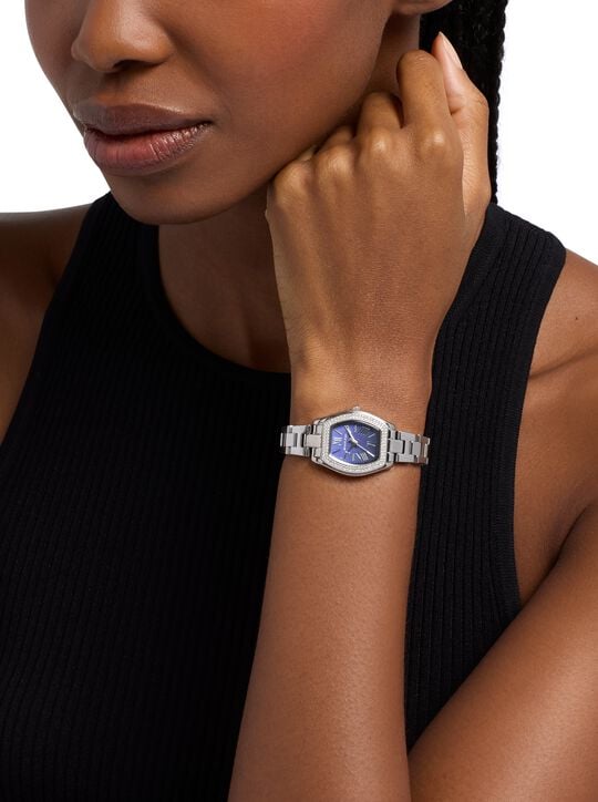 Petite Chelsea Pavé Silver-Tone Watch michael kors petite chelsea pav silver tone watch