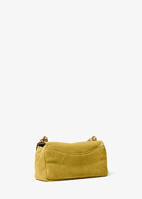 michael kors bryant small suede convertible shoulder bag