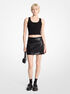 michael kors crocodile embossed mini skirt