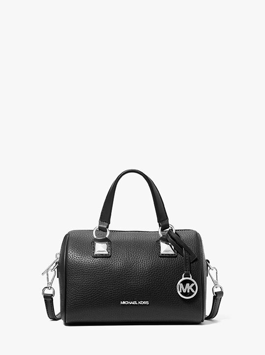 michael kors grayson small pebbled leather duffel crossbody bag