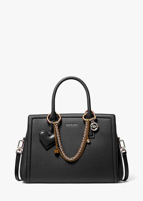 michael kors laila medium tk leather satchel