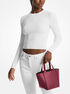 michael kors jordi small leather tote bag