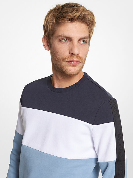 قميص من النوع الثقيل قطن مطاطي مخطط كتلة اللون michael kors قميص من النوع الثقيل قطن مطاطي مخطط كتلة اللون