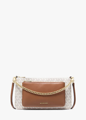 michael kors jet set monogrammed shoulder bag