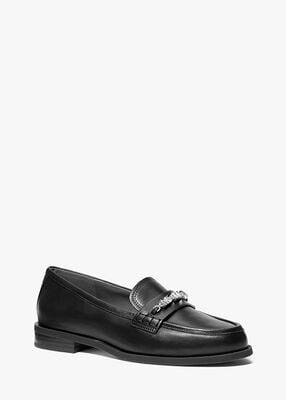 michael kors dina leather loafer