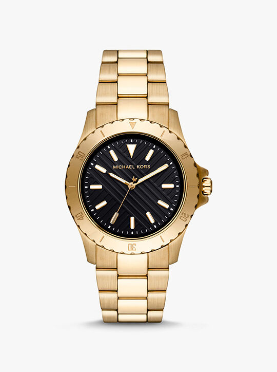 Slim Everest Gold-Tone Watch michael kors slim everest gold tone watch
