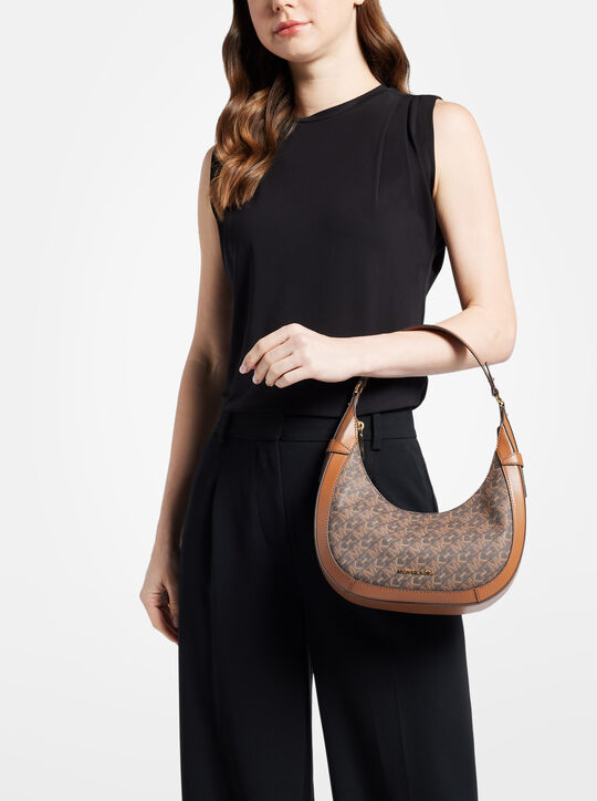 michael kors preston small empire signature logo shoulder bag