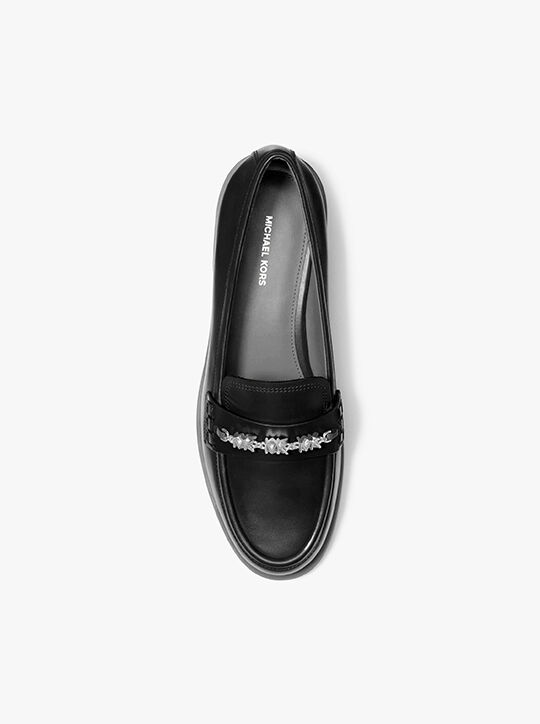 Dina Leather Loafer michael kors dina leather loafer