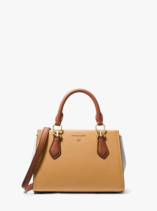 michael kors marilyn small color block saffiano leather crossbody bag