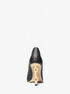 Tenley Empire Logo Embellished Leather Pump michael kors tenley empire logo embellished leather pump