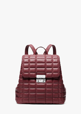 michael kors tribeca small quilted leather backpack