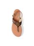 michael kors hannah signature logo t strap sandal