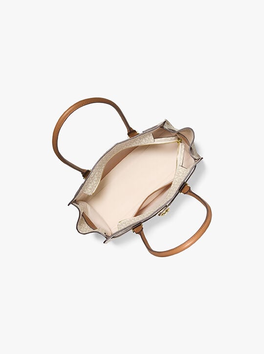 Hamilton Moderne Small Signature Logo Satchel michael kors hamilton moderne small signature logo satchel