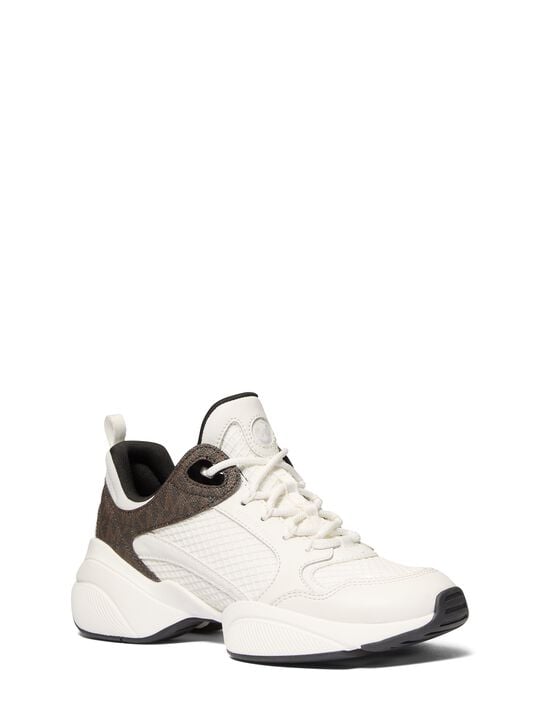 Bowie Mesh and Signature Logo Trainer michael kors bowie mesh and signature logo trainer