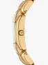 Mini Hally Pavé Gold-Tone Watch michael kors mini hally pav gold tone watch