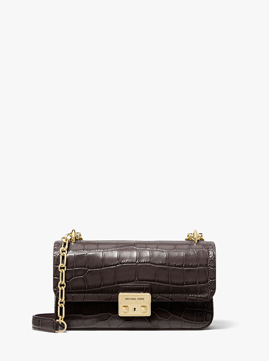 Tribeca Small Crocodile Embossed Leather Crossbody Bag michael kors tribeca small crocodile embossed leather crossbody bag