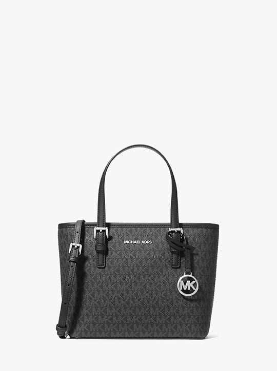 Jet Set Travel Extra-Small Logo Top-Zip Tote Bag michael kors jet set travel extra small logo top zip tote bag