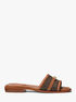 Mandy Signature Logo Slide Sandal michael kors mandy signature logo slide sandal