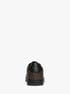 Keating Logo and Leather Sneaker michael kors keating logo and leather sneaker