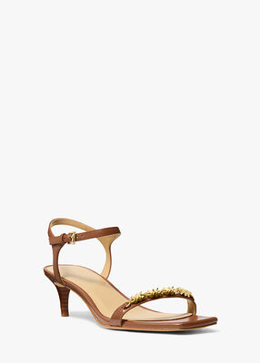 michael kors dina embellished leather sandal