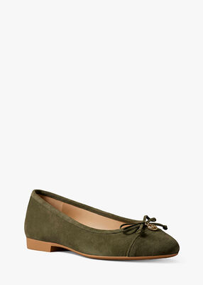 michael kors piper flex suede ballet flat