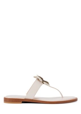 michael kors callie embellished signature logo trim thong sandal